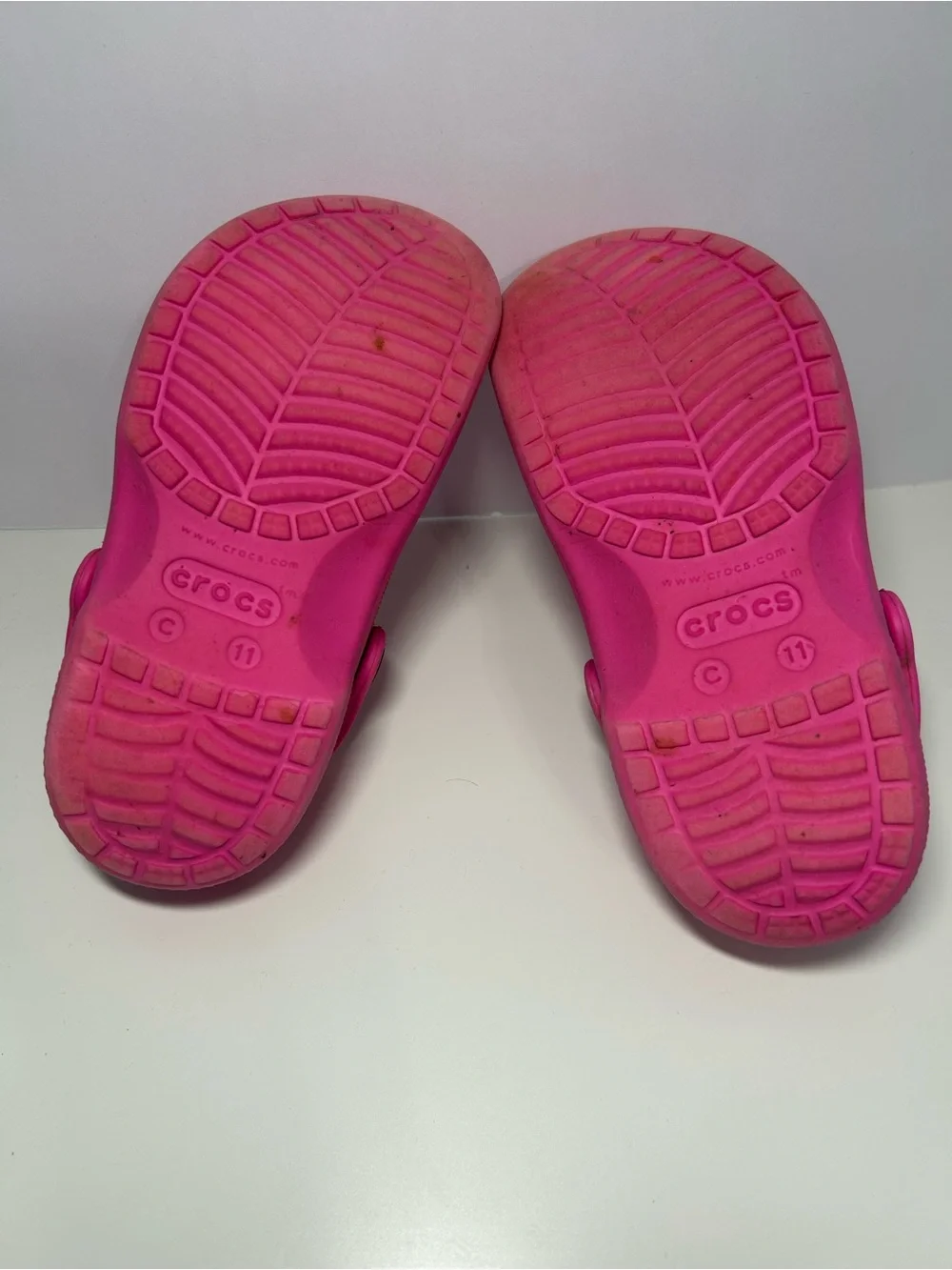 Crocs Kids’ Baya Clog Electric Pink Girls Size C11 Toddler Slip-On Sandals